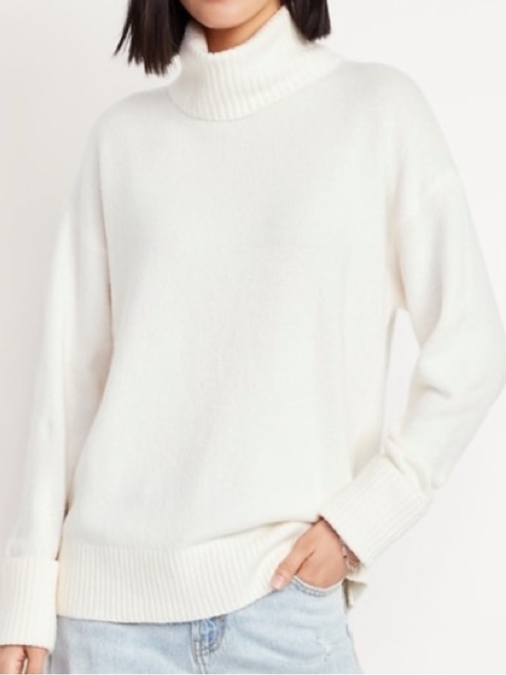 Old Navy Ivory Turtleneck Sweater